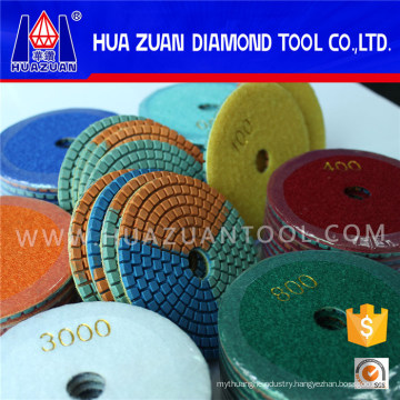 Wonderful 3-Color Wet Polishing Pad for Granite